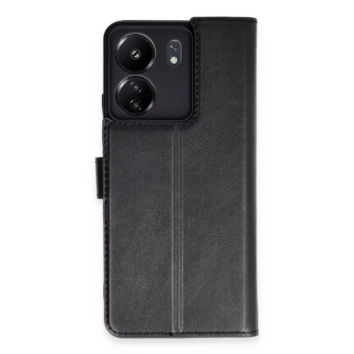 Xiaomi Redmi 13c Kılıf Trend S Plus Kapaklı Kılıf - Siyah