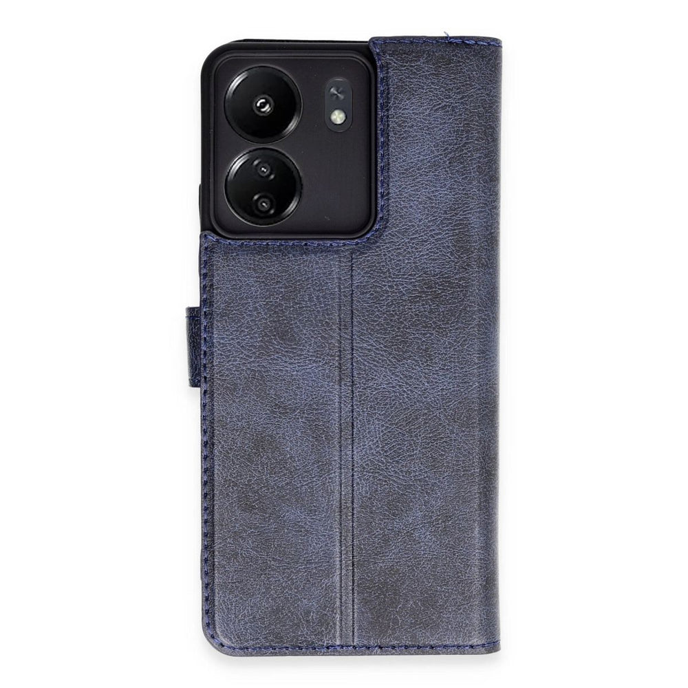 Xiaomi Redmi 13c Kılıf Trend S Plus Kapaklı Kılıf - Lacivert