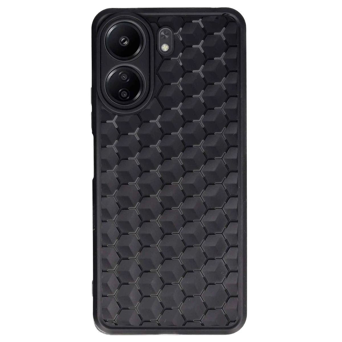 Xiaomi Redmi 13c Kılıf Petek Silikon Kapak - Siyah