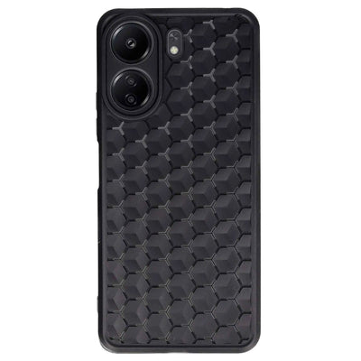 Xiaomi Redmi 13c Kılıf Petek Silikon Kapak - Siyah