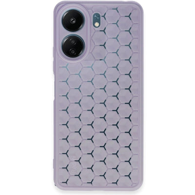 Xiaomi Redmi 13c Kılıf Petek Silikon Kapak - Lila