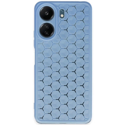Xiaomi Redmi 13c Kılıf Petek Silikon Kapak - Mavi