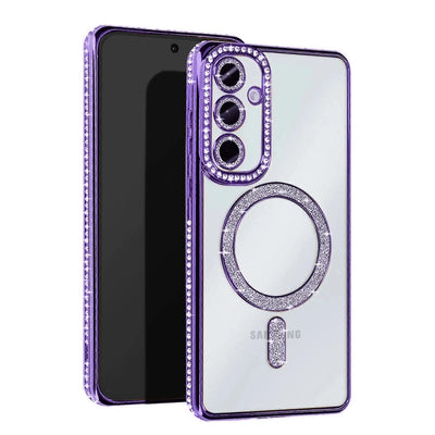 Samsung Galaxy S25 Edge Joke Simli Magneticsafe Kılıf - Derin Mor