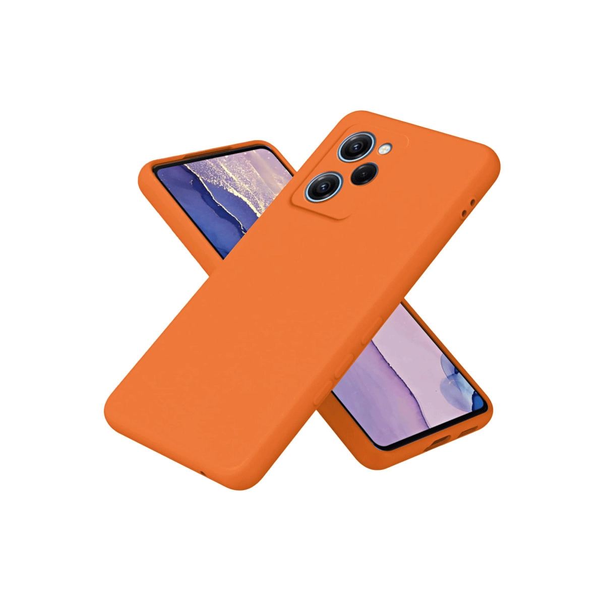 Xiaomi Poco X5 Pro 5g Nano İçi Kadife Silikon - Turuncu