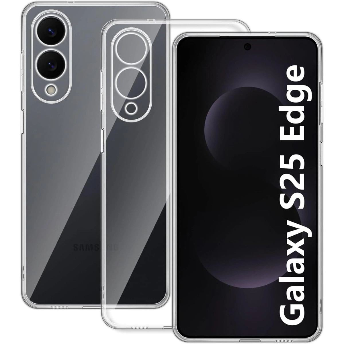 Samsung Galaxy S25 Edge Kılıf Lüx Şeffaf Silikon
