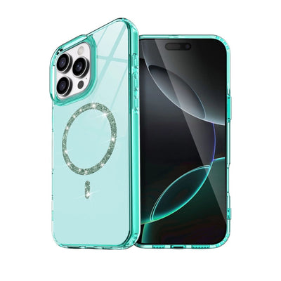Apple İphone 16 Pro Max Live Diamond Magsafe Kapak - Yeşil