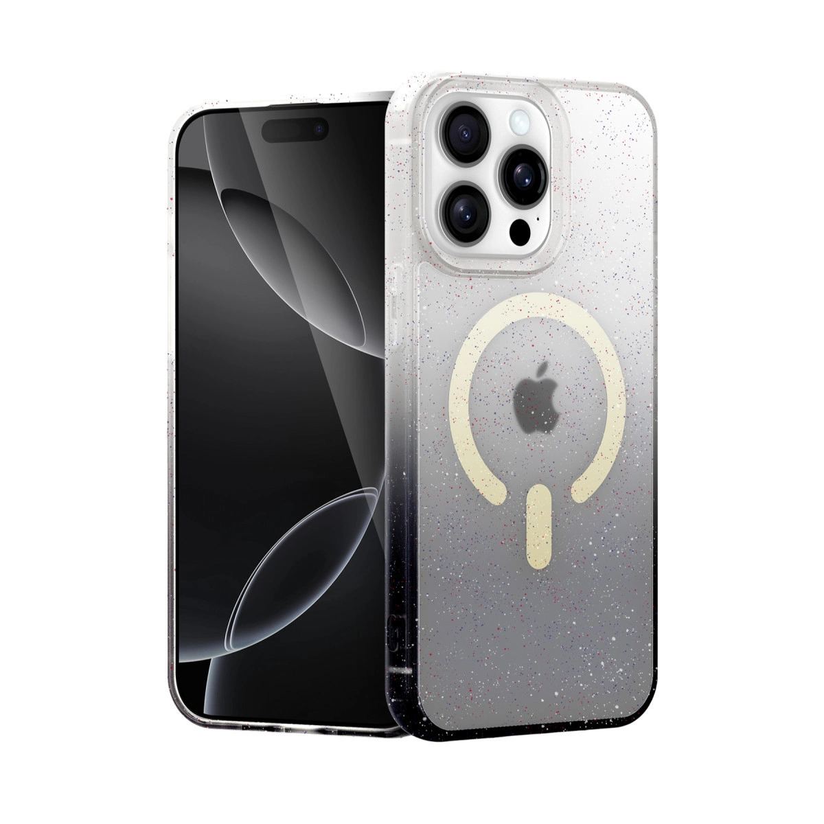 Apple İphone 14 Pro Max Pummel Shiny Magsafe Kapak - Siyah