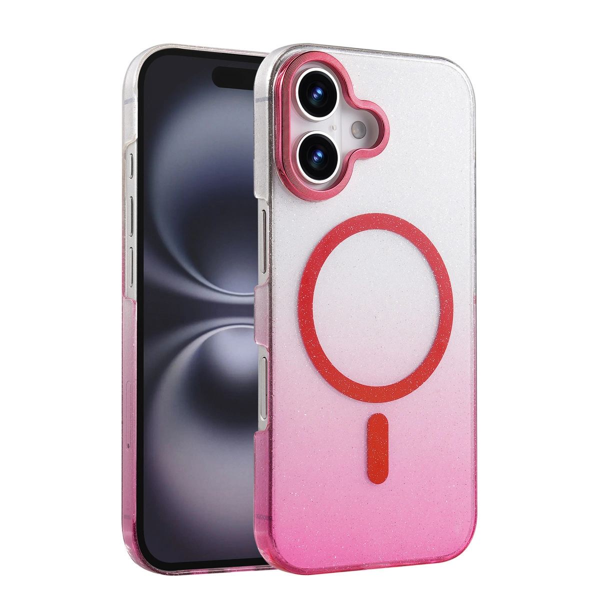 Apple İphone 16 Glossy Magsafe Kapak - Pembe