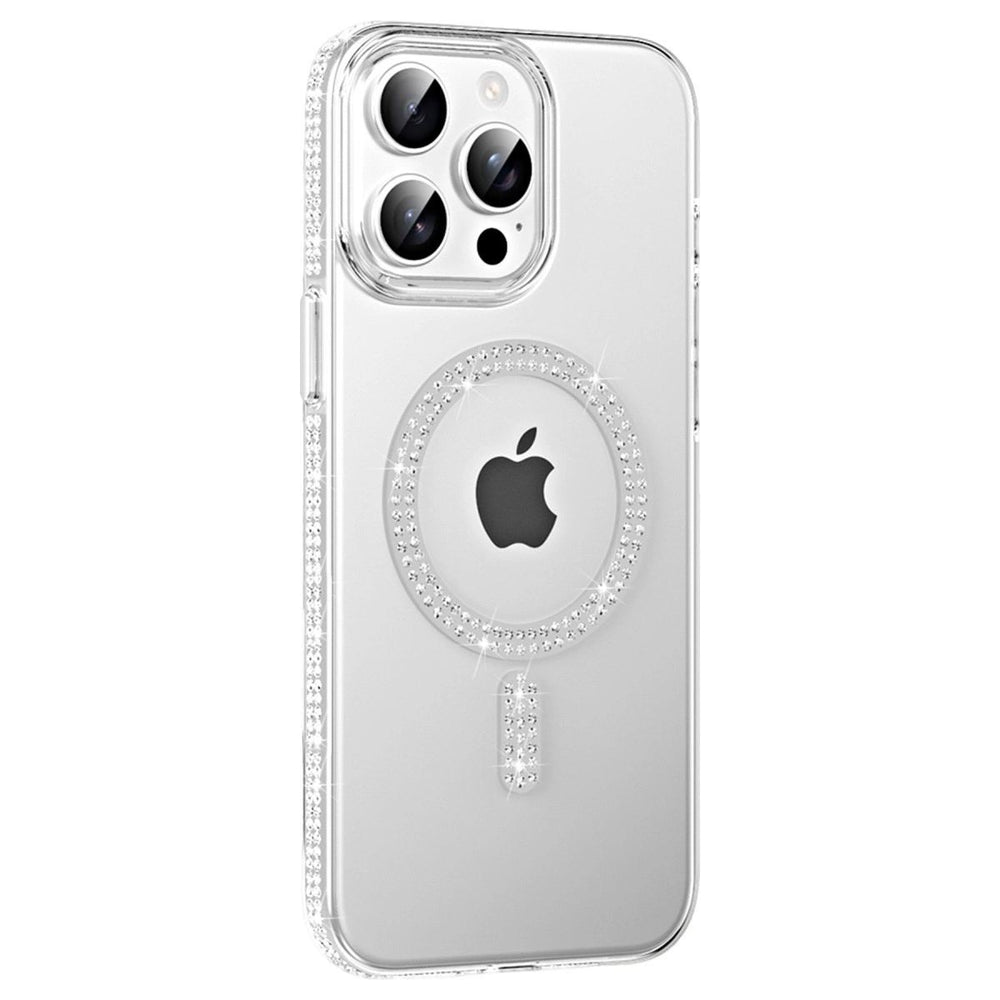 Joko Apple İphone 14 Pro Max Move Taşlı Magsafe Kapak - Gümüş