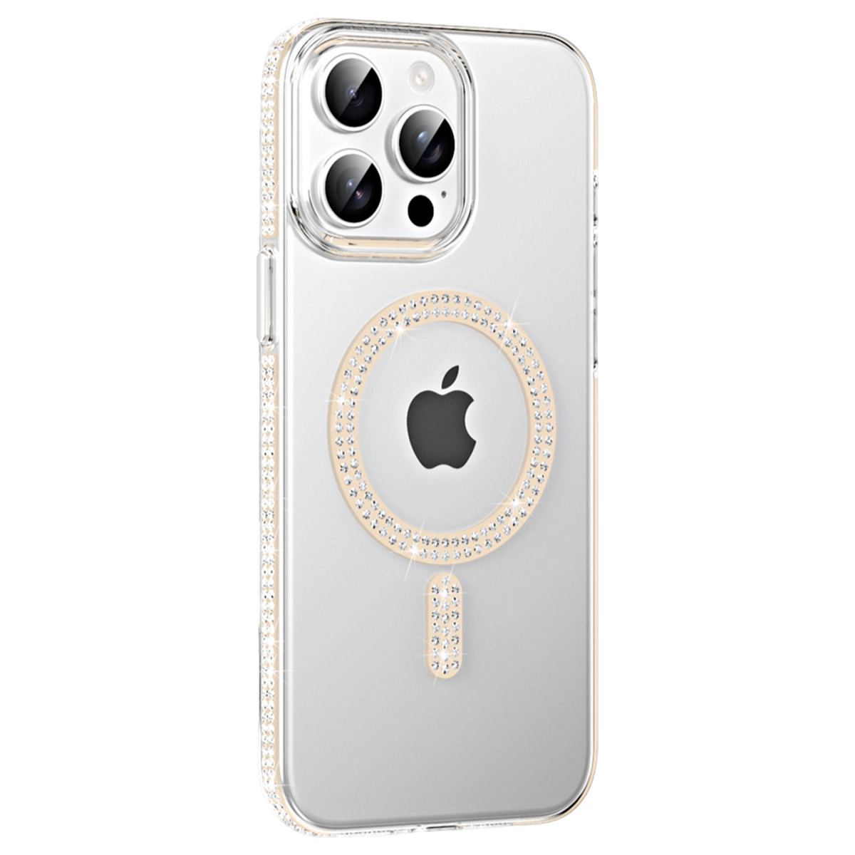 Joko Apple İphone 14 Pro Max Move Taşlı Magsafe Kapak - Pembe