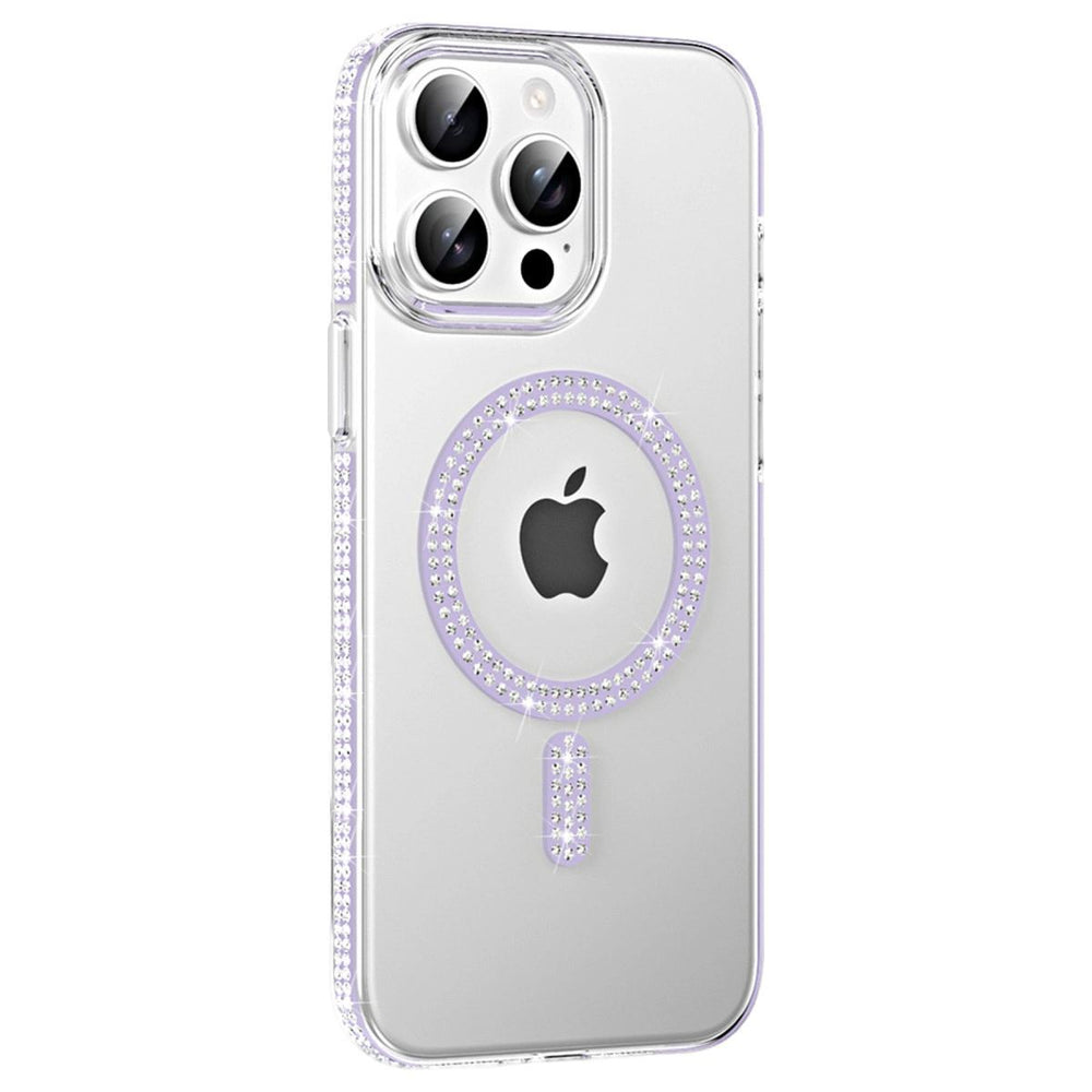 Joko Apple İphone 15 Pro Move Taşlı Magsafe Kapak - Lila