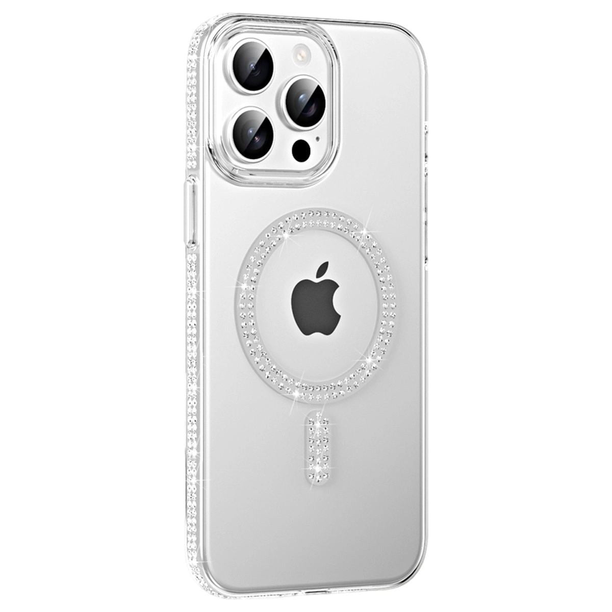 Joko Apple İphone 15 Pro Move Taşlı Magsafe Kapak - Natural Grey