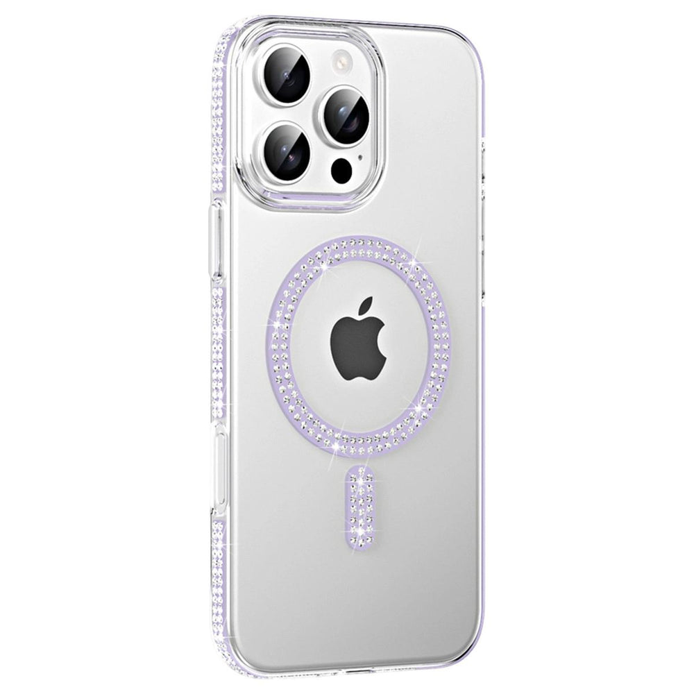 Joko Apple İphone 16 Pro Move Taşlı Magsafe Kapak - Lila