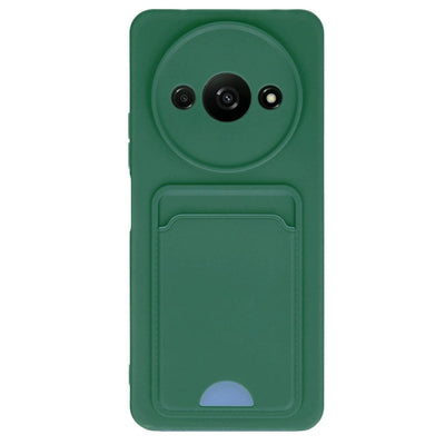 Xiaomi Redmi A3 4g Kılıf Kelvin Kartvizitli Silikon - Koyu Yeşil