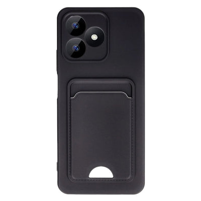 Realme Note 50 4g Kılıf Kelvin Kartvizitli Silikon - Siyah