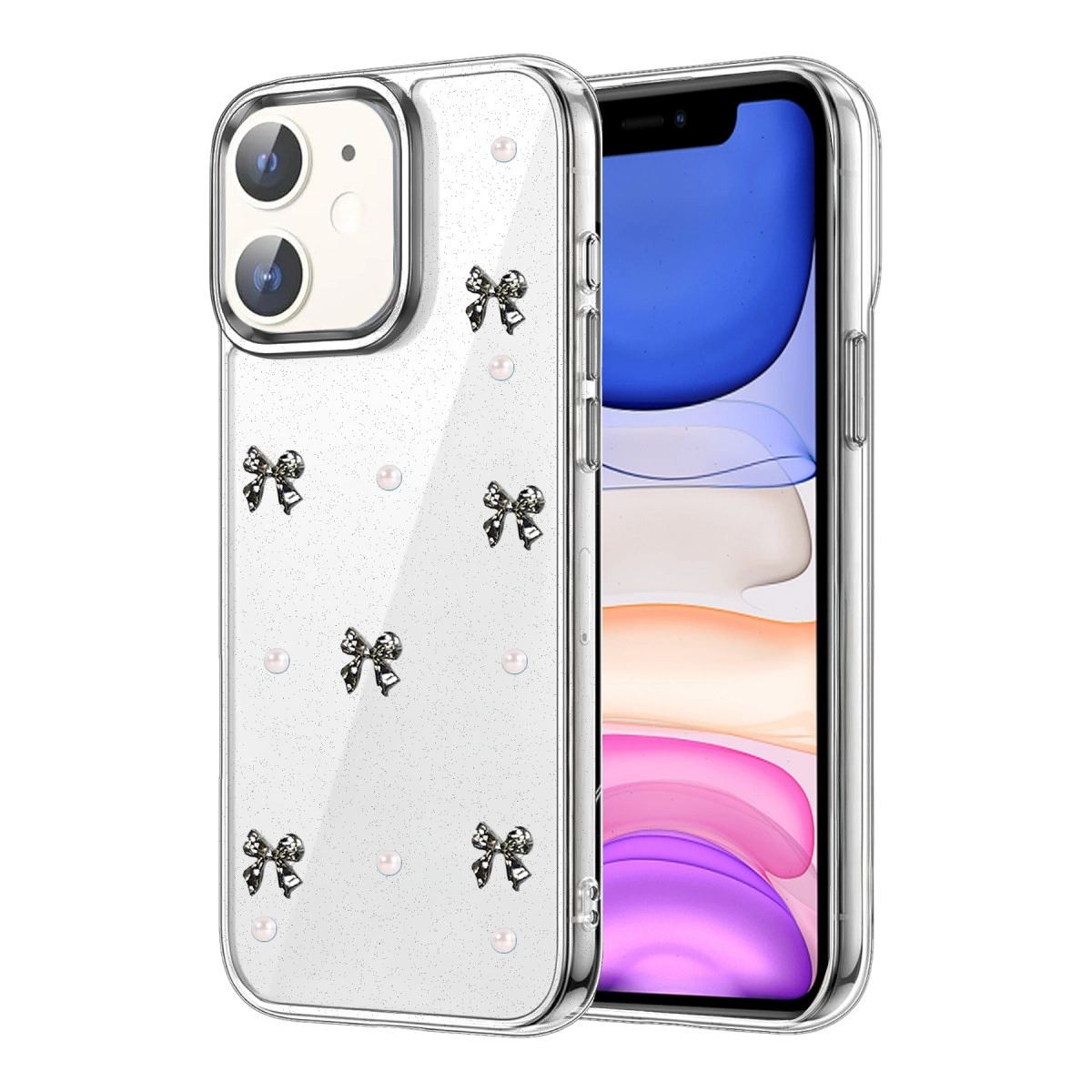 Apple İphone 12 Fiyonk Desenli Kapak - Desen 8