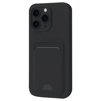 Apple İphone 16 Pro Kılıf Kelvin Kartvizitli Silikon - Siyah