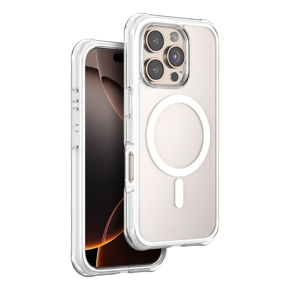 Onegif Apple İphone 16 Pro Max Hulk Magsafe Kapak - Beyaz