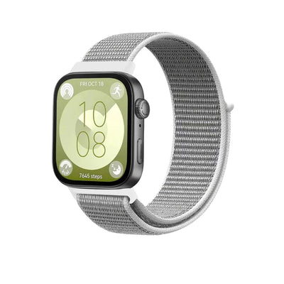 Huawei Fit 4 Hasırlı Cırtcırtlı Kordon (saat Değildir) - Beyaz