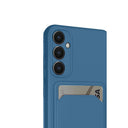 Samsung Galaxy S24 Fe Kılıf Kelvin Kartvizitli Silikon - Mavi - 3