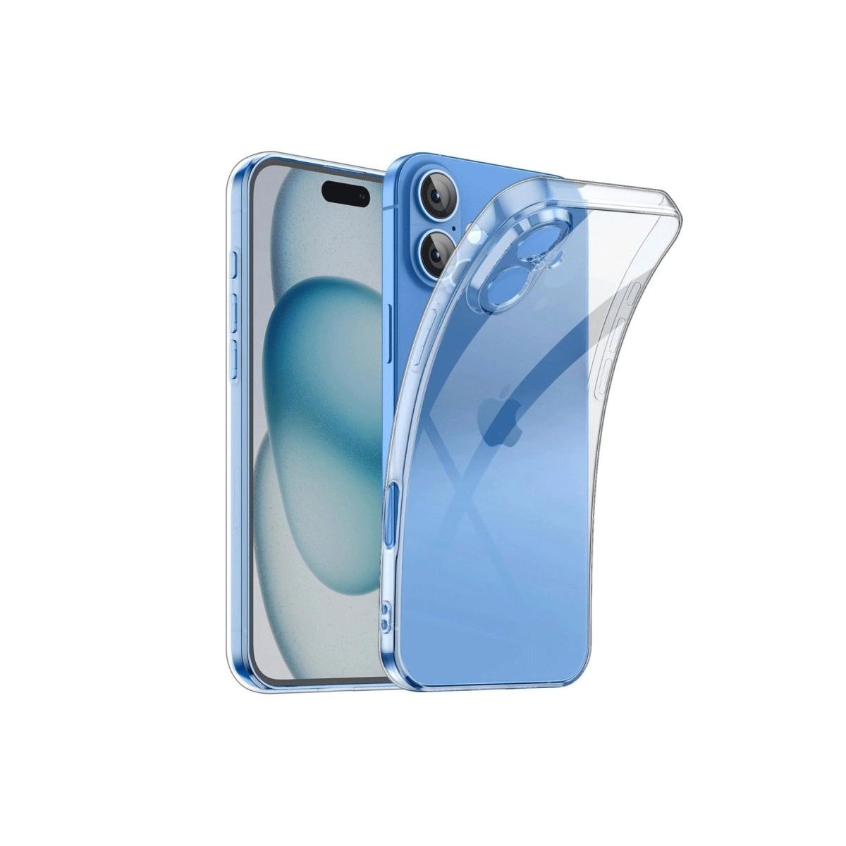 Apple İphone 16 Plus Kılıf Lüx Şeffaf Silikon