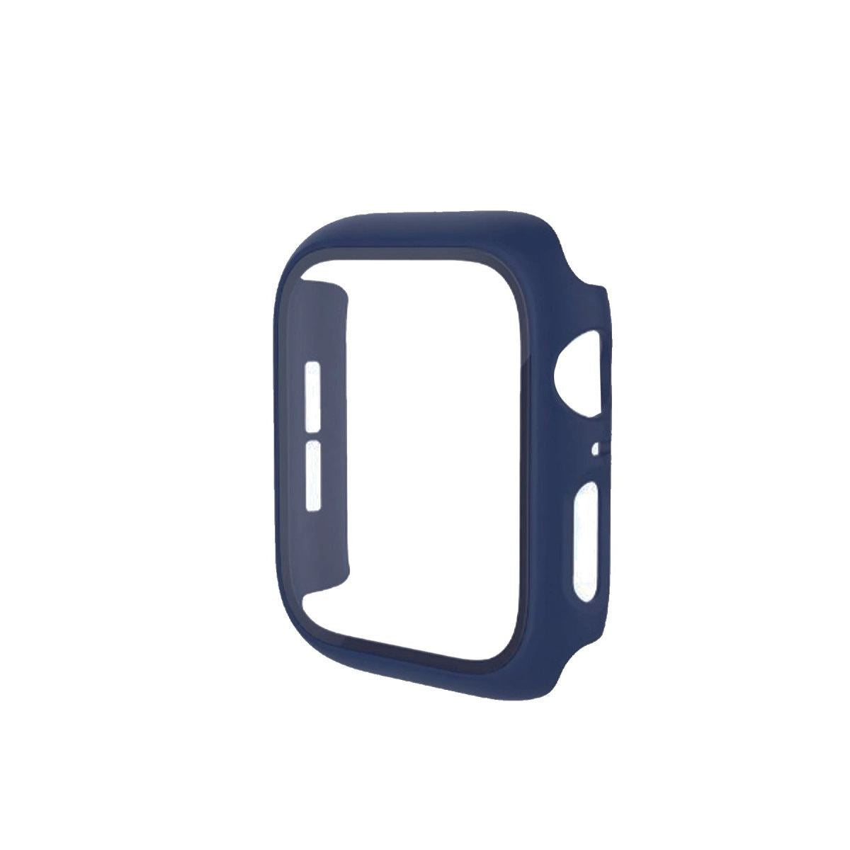 Apple Watch 40mm Camlı Kasa Ekran Koruyucu - Mavi