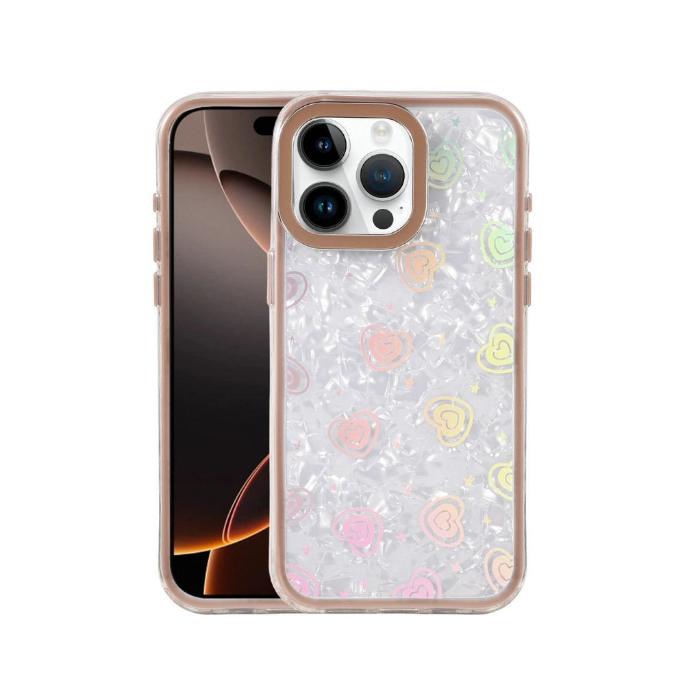 Apple İphone 15 Pro Max Lumi Desenli Kapak - Çöl Titanyum