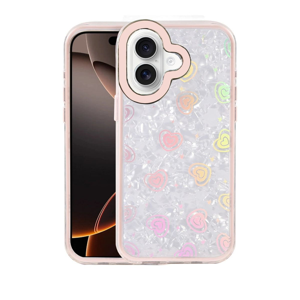 Apple İphone 16 Lumi Desenli Kapak - Pembe