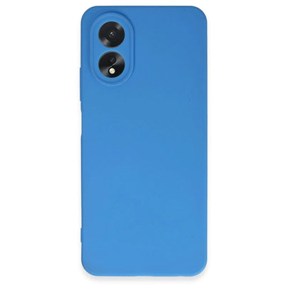 Oppo A38 Kılıf First Silikon - Mavi