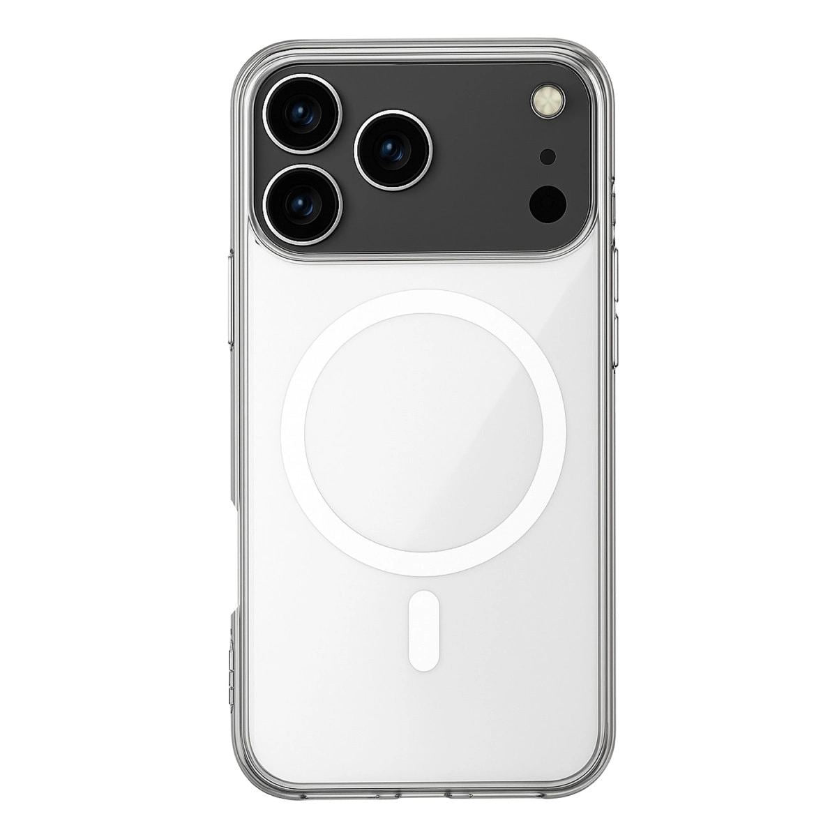 Apple İphone 17 Pro Max Kılıf Magneticsafe Şeffaf Silikon - Şeffaf