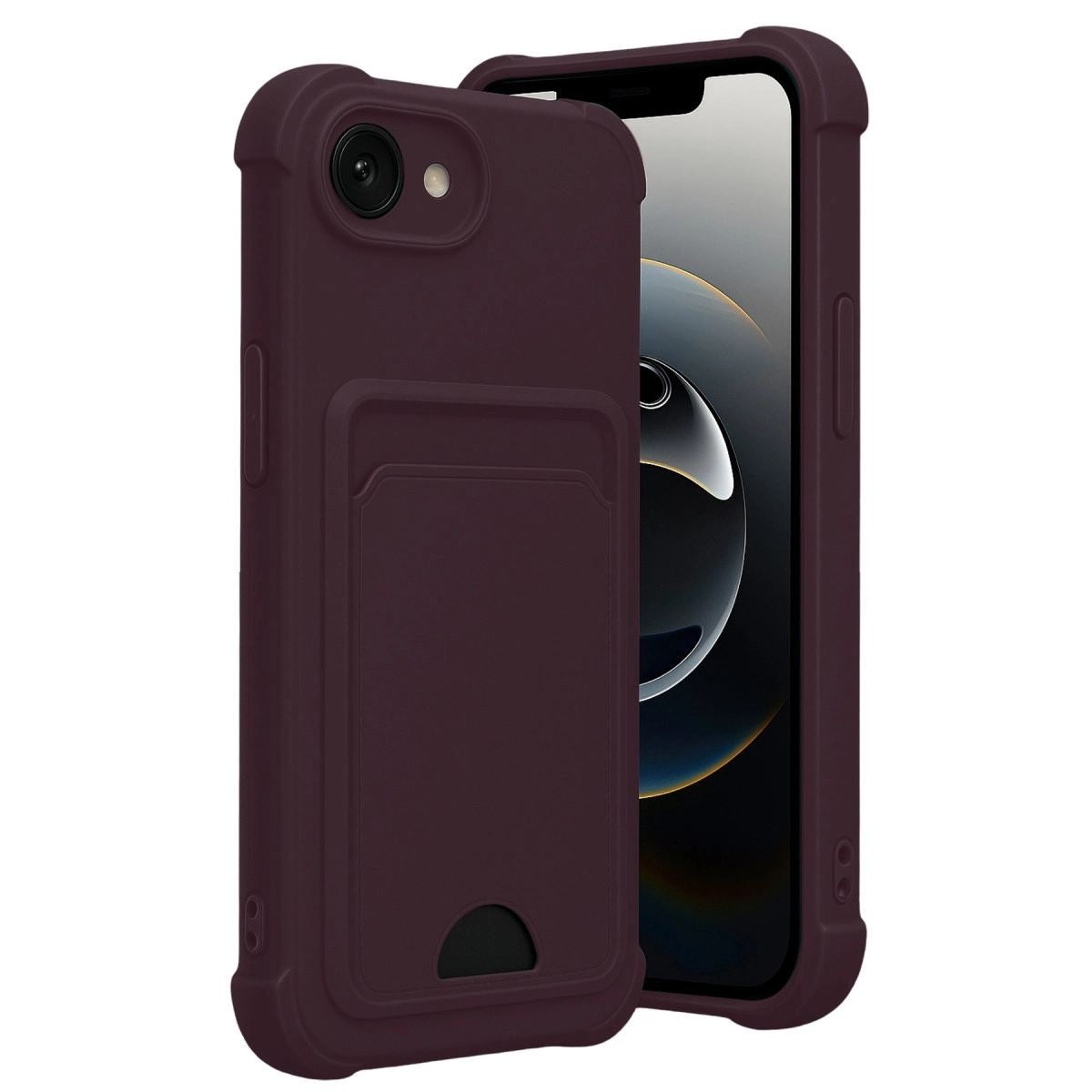 Apple İphone 16e Kelvin Kartvizitli Silikon - Derin Mor