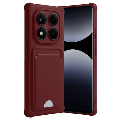 Xiaomi Redmi Note 14 Pro Plus Kelvin Kartvizitli Silikon - Bordo