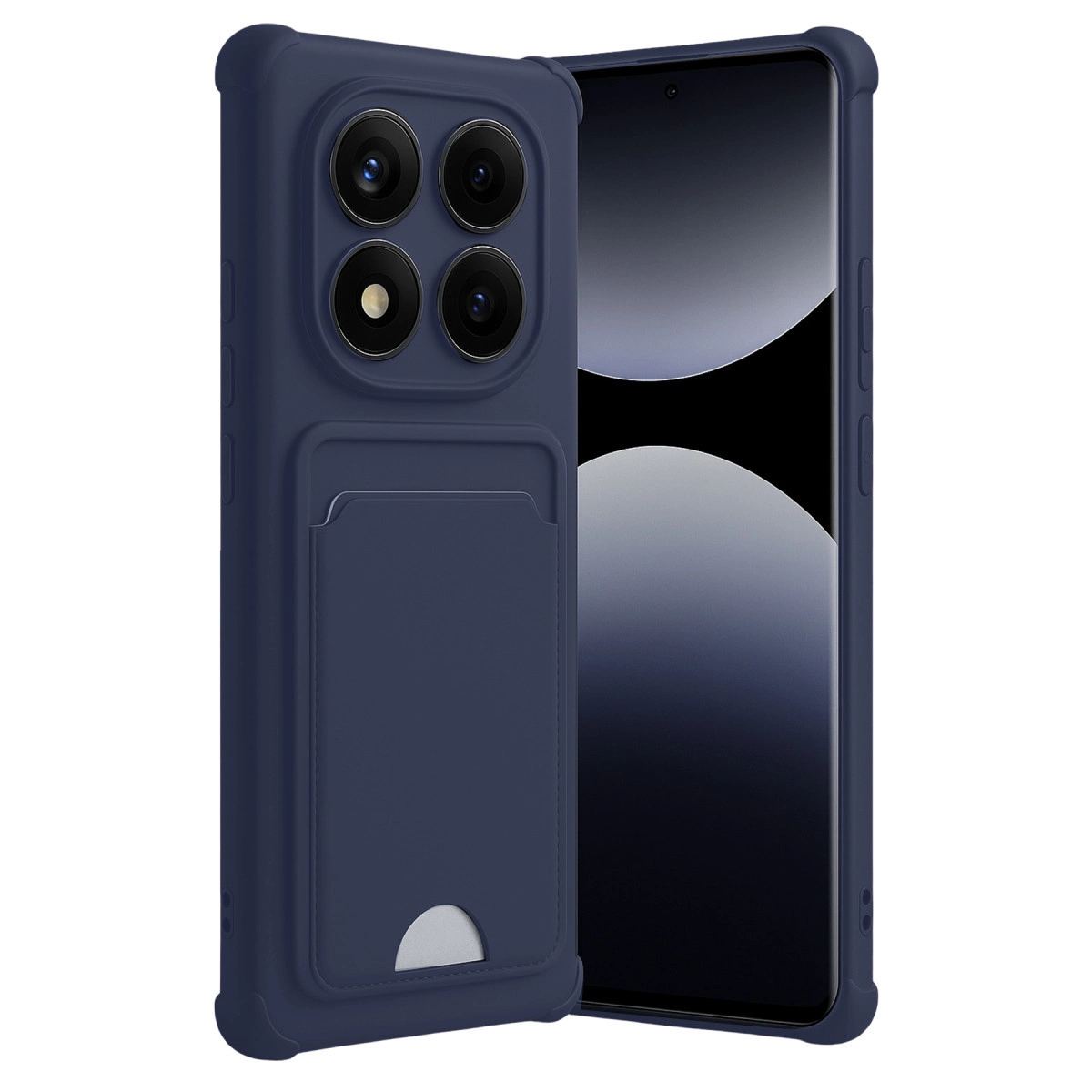 Xiaomi Redmi Note 14 Pro Plus Kelvin Kartvizitli Silikon - Lacivert