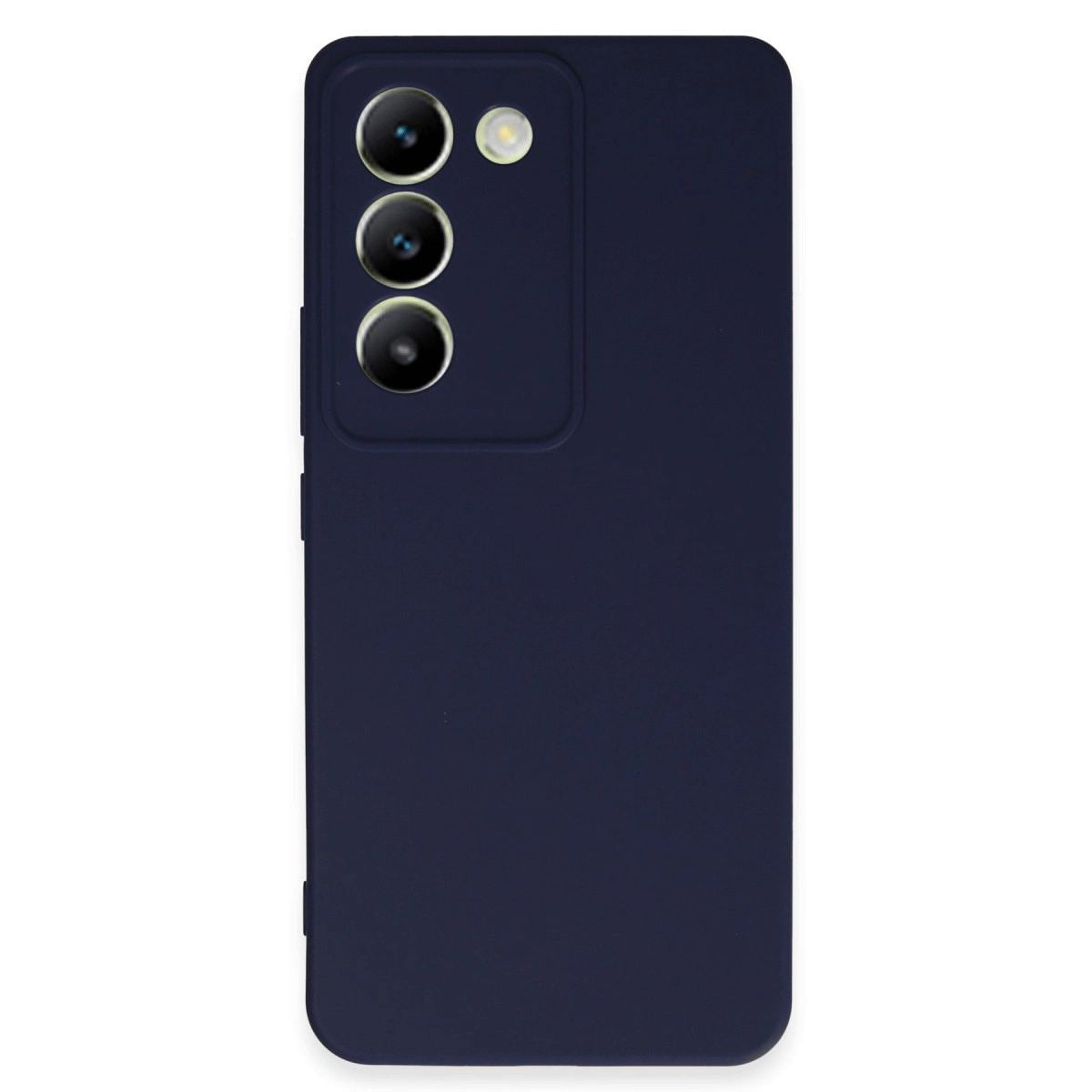 Vivo V30 Lite 4g Kılıf First Silikon - Lacivert
