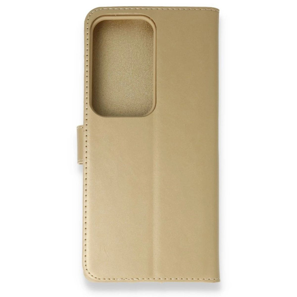 Samsung Galaxy S20 Ultra Trend S Plus Kapaklı Kılıf - Gold