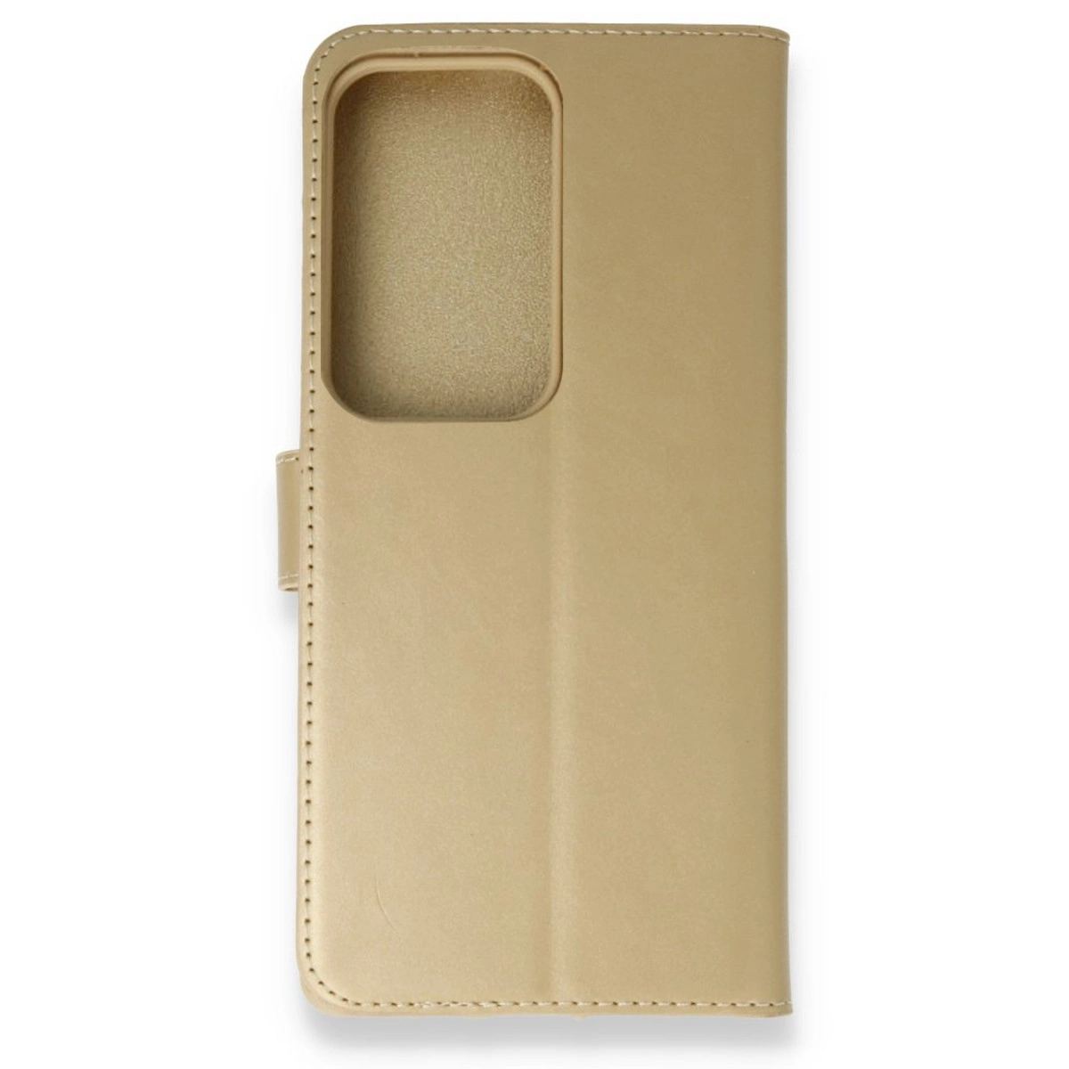 Samsung Galaxy S20 Ultra Trend S Plus Kapaklı Kılıf - Gold