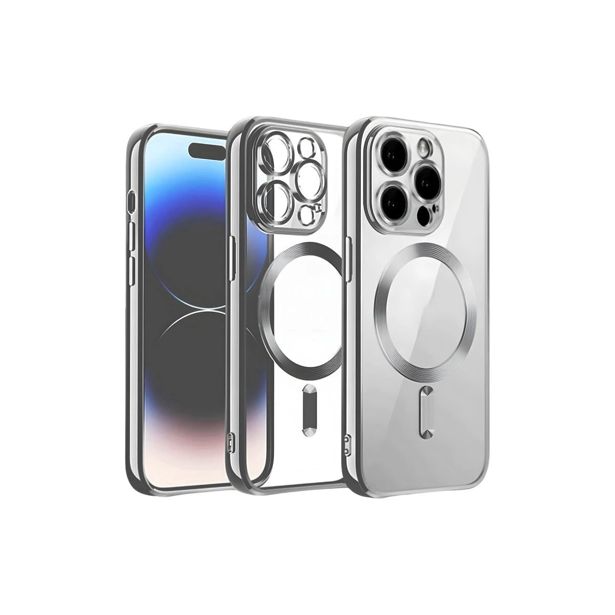 Apple İphone 13 Pro Max Kılıf Kross Magneticsafe Kapak - Titan Gri