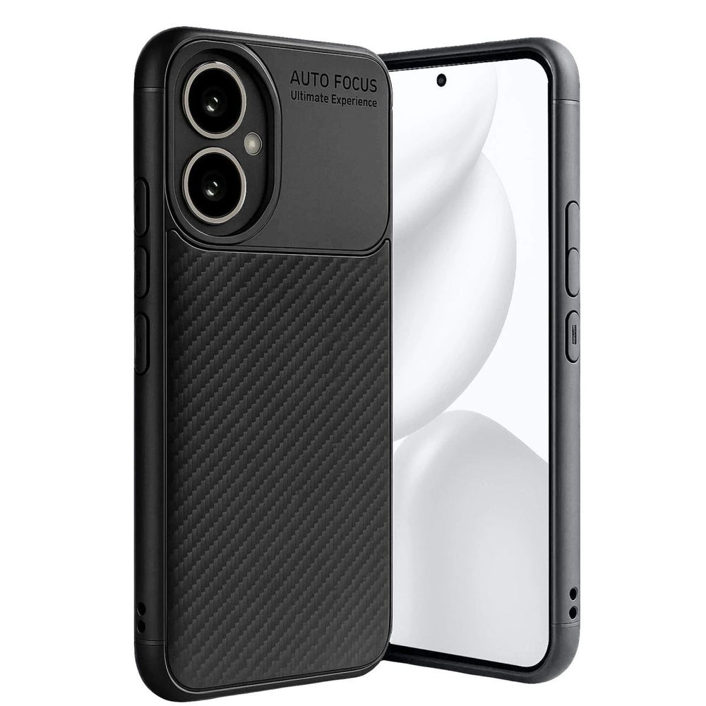Honor 400 Kılıf Auto Focus Karbon Kapak - Siyah