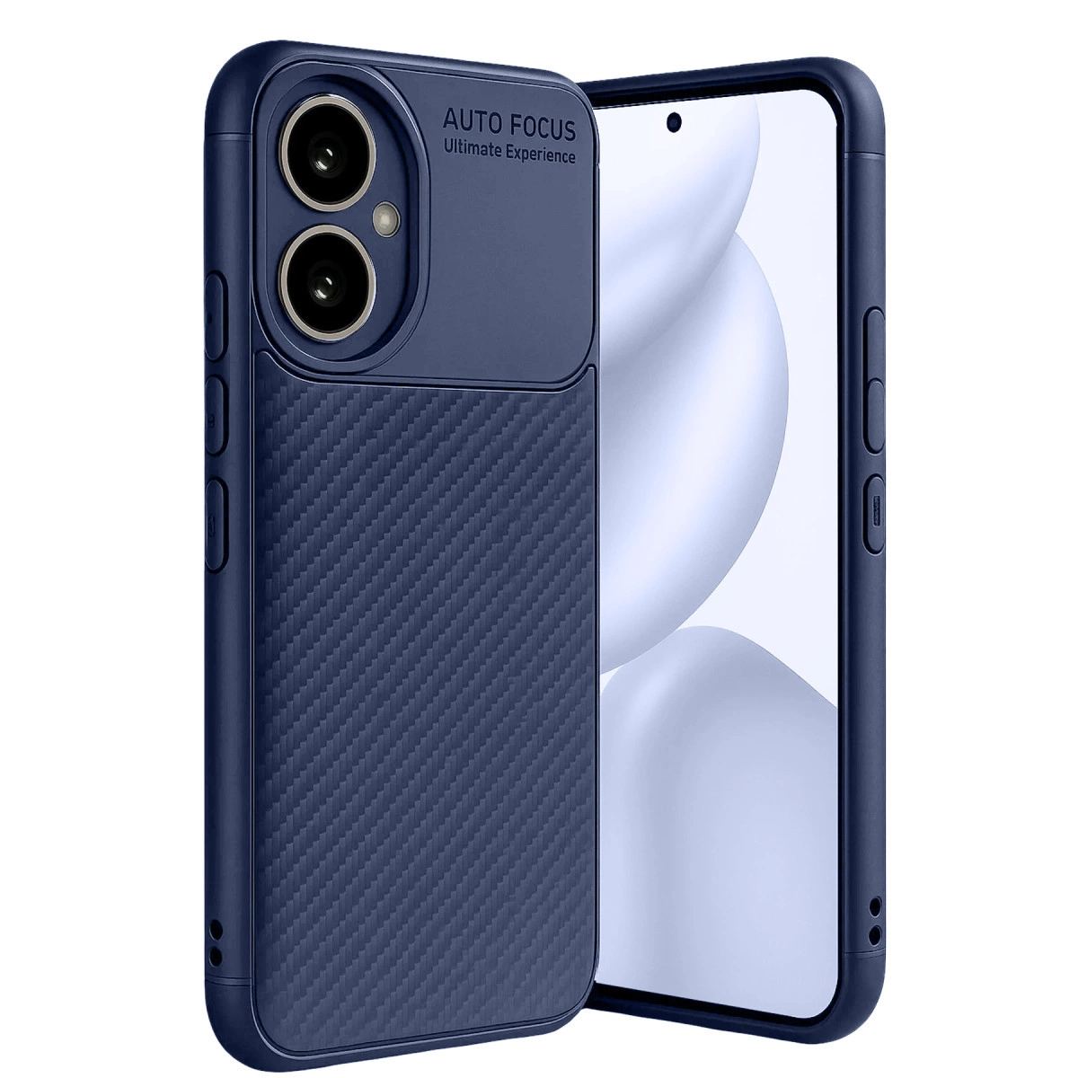 Honor 400 Kılıf Auto Focus Karbon Kapak - Lacivert