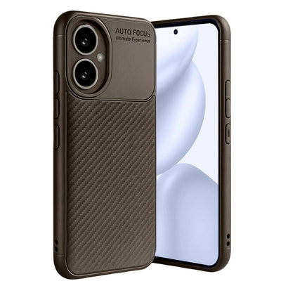 Honor 400 Kılıf Auto Focus Karbon Kapak - Kahverengi
