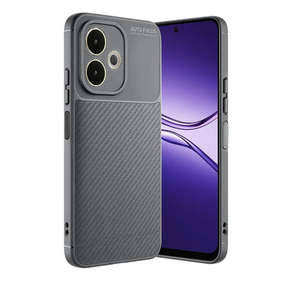 Oppo A5 Pro 4g Kılıf Auto Focus Karbon Kapak - Gri