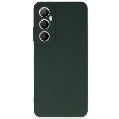 Realme C65 Kılıf First Silikon - Koyu Yeşil