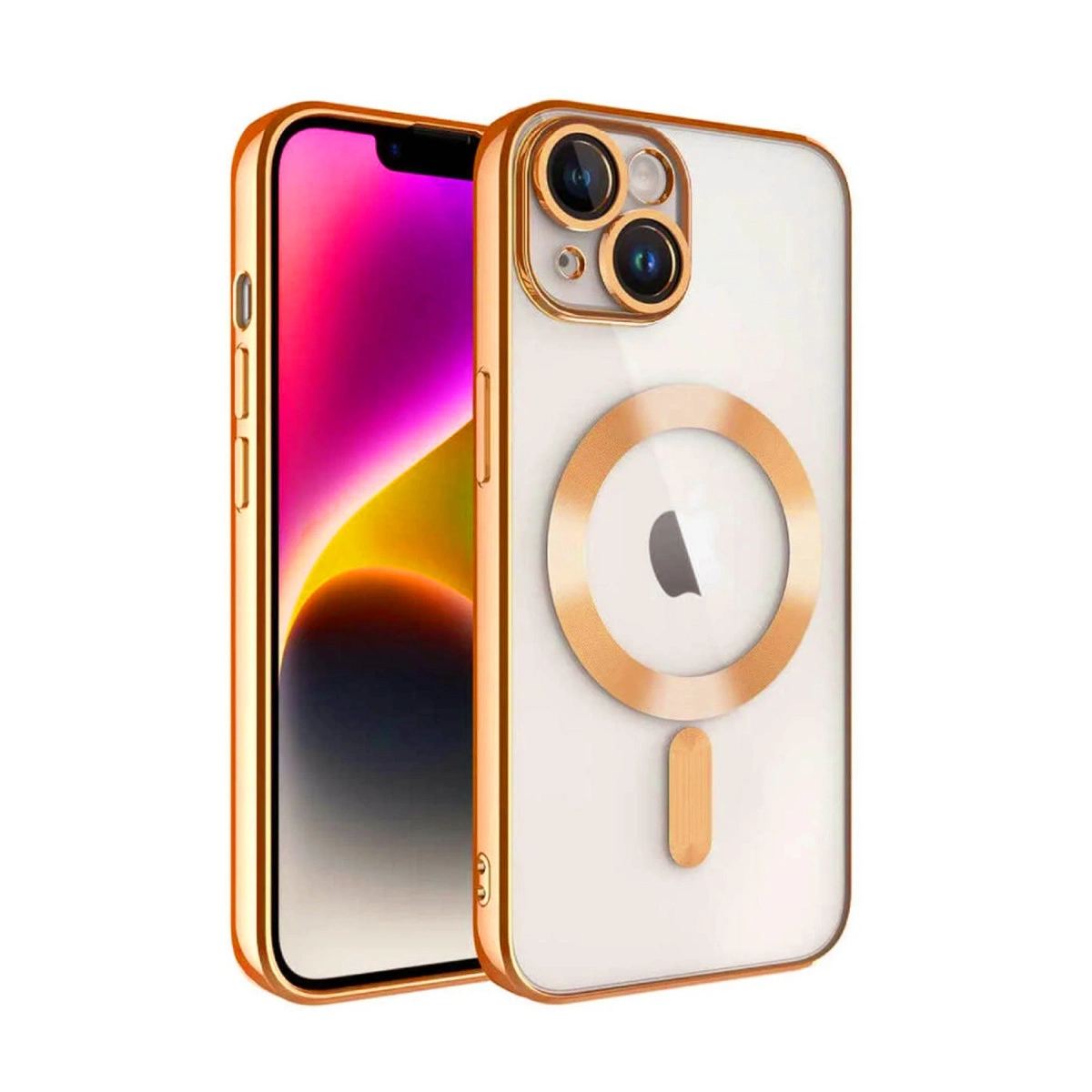 Apple İphone 13 Kılıf Kross Magneticsafe Kapak - Turuncu