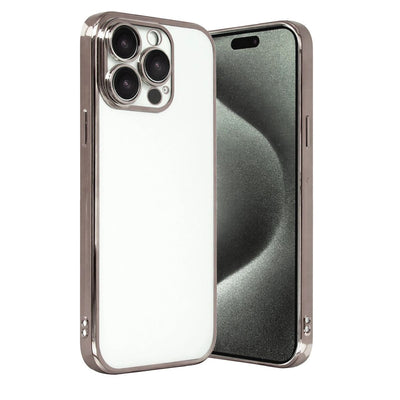 Apple İphone 15 Pro Max Razer Lensli Silikon - Titan Gri