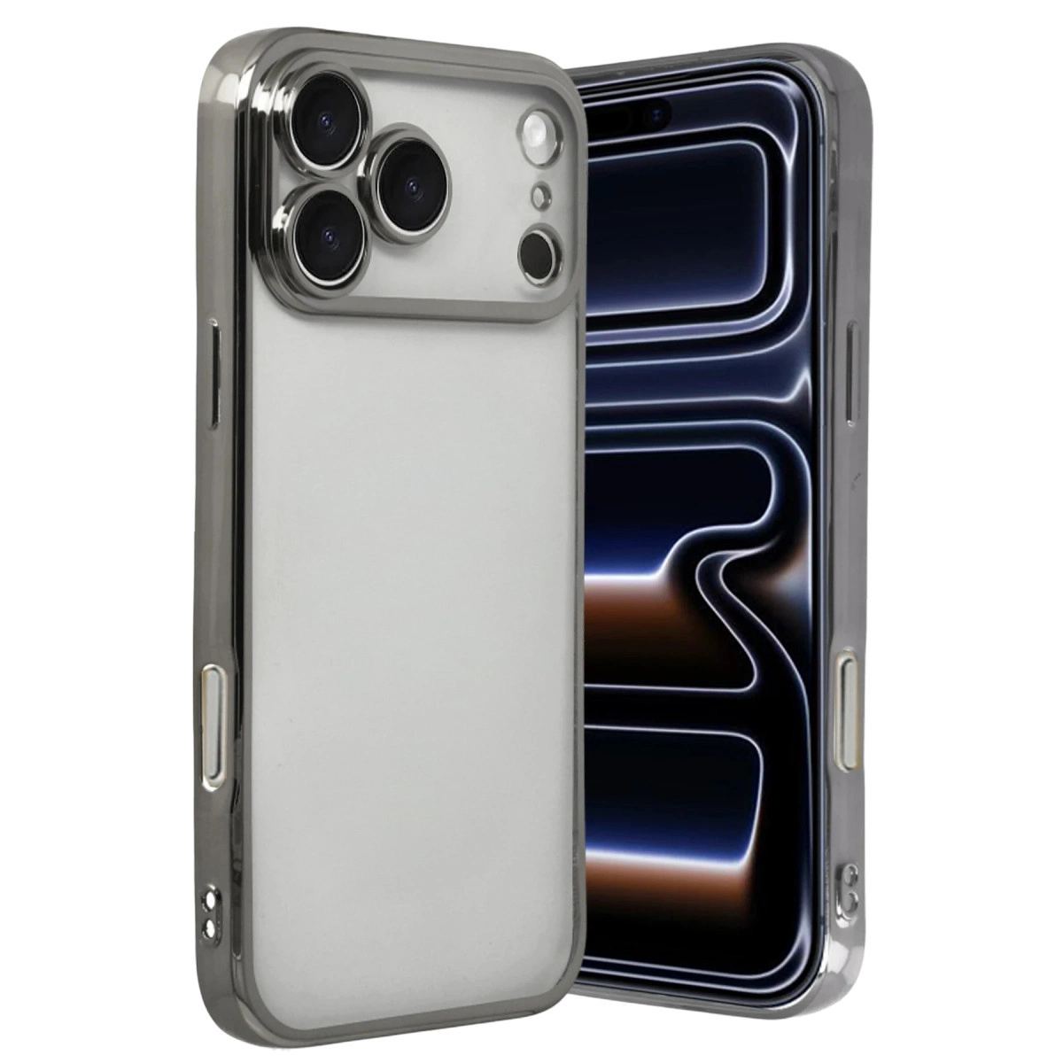Apple İphone 17 Pro Razer Lensli Silikon - Titan Gri