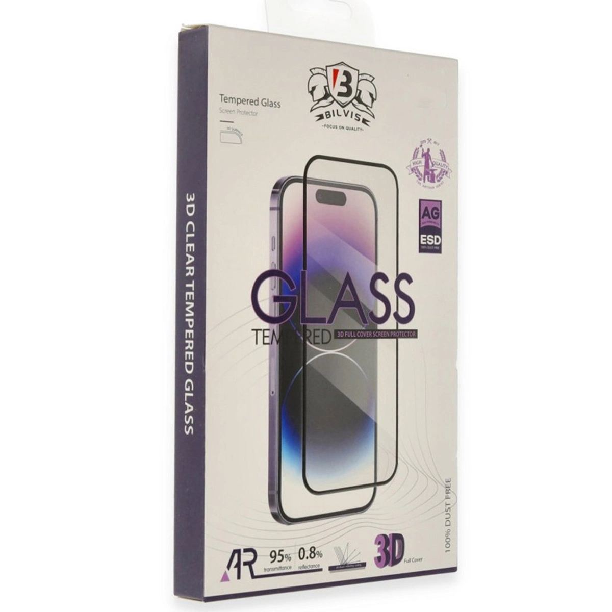 Apple İphone 17 Pro Max Bilvis 3d Cam Ekran Koruyucu - Siyah