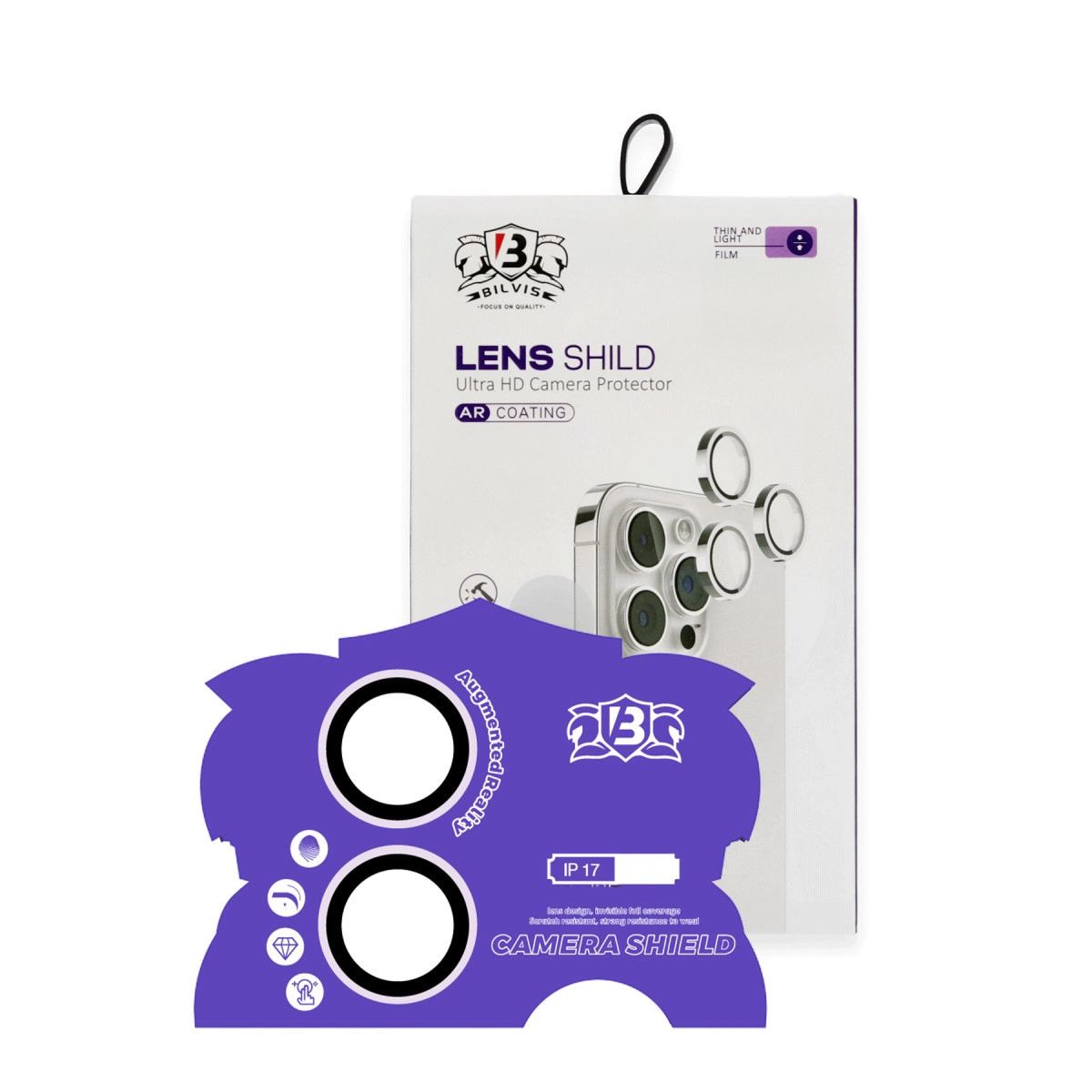 Apple İphone 17 Bilvis Titan Kamera Lens - Lila