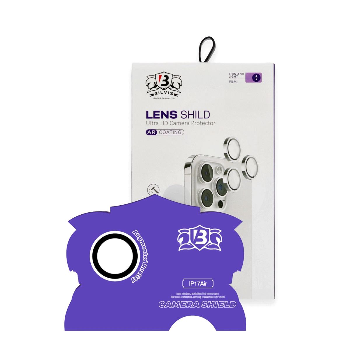 Apple İphone 17 Air Bilvis Titan Kamera Lens - Gümüş