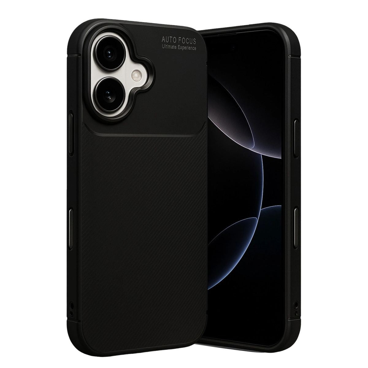 Apple İphone 17 Auto Focus Karbon Kapak - Siyah