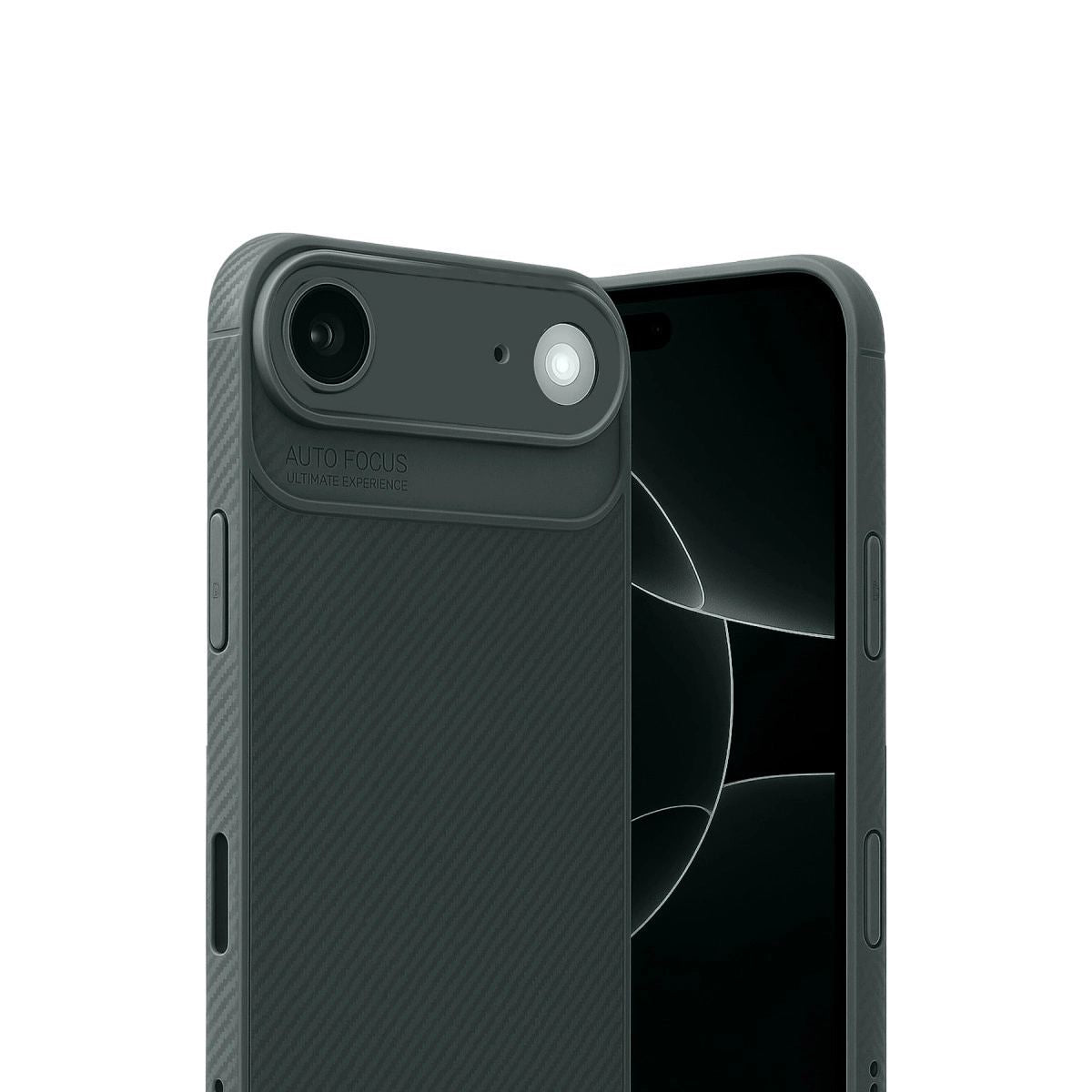 Apple İphone 17 Air Auto Focus Karbon Kapak - Koyu Yeşil